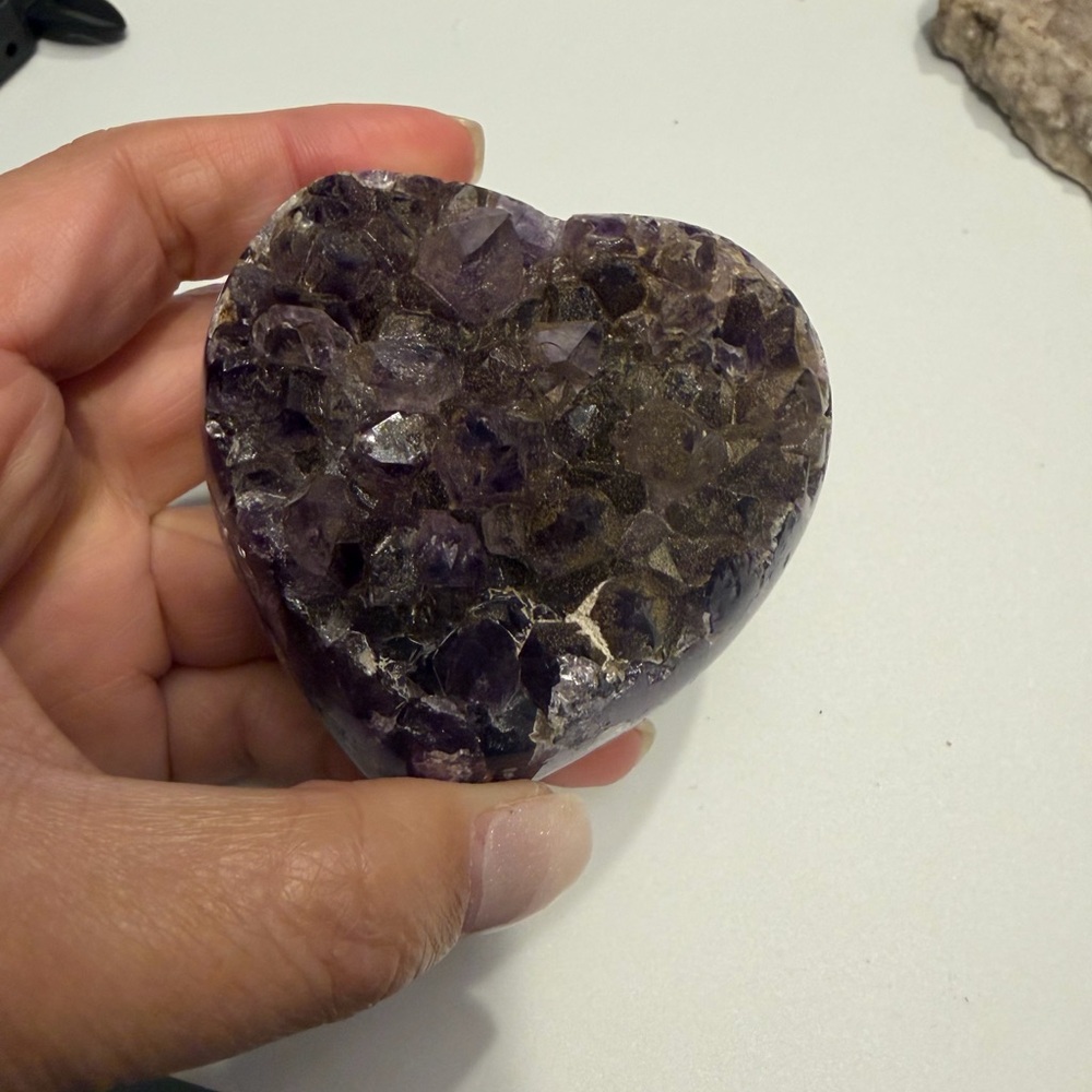 Heart-Shaped Amethyst Crystal